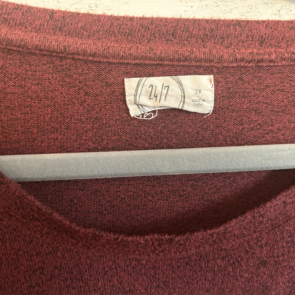 Maurice 2X color block blouse